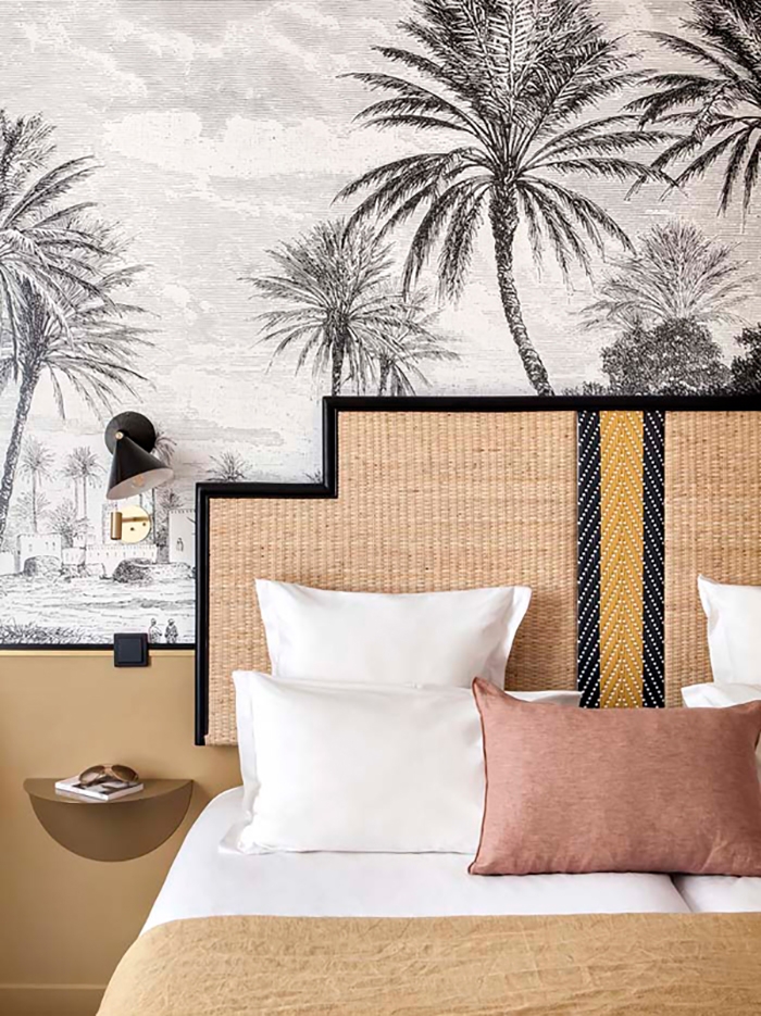 Doisy, Black Palm Tree Monochrome Wallpaper Trends, 2020 Wallcovering Trends,