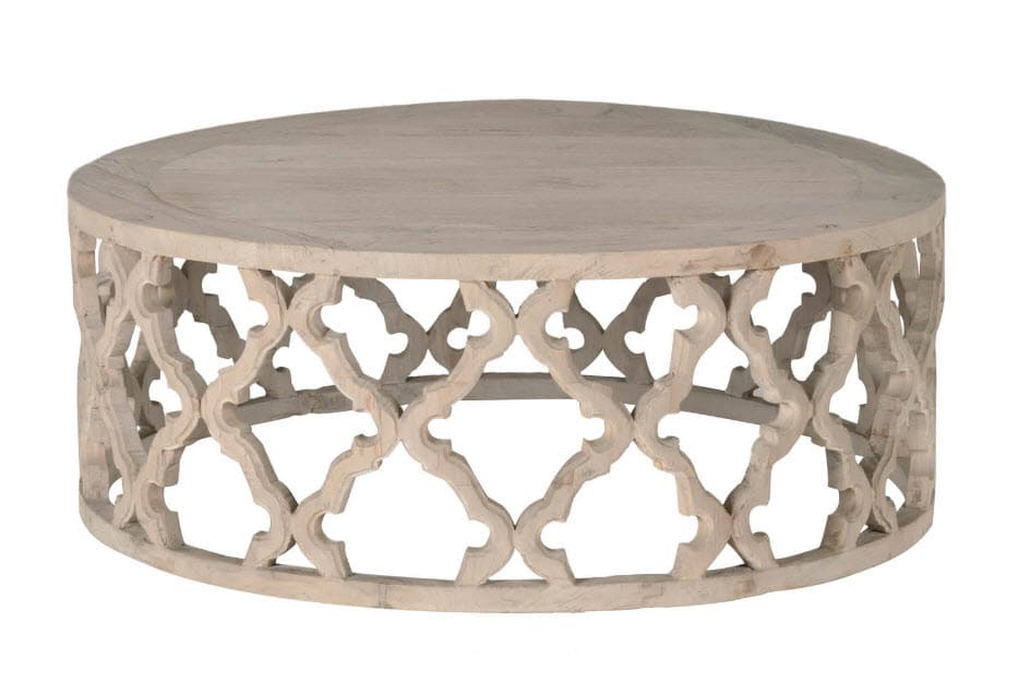 Custom Round Cocktail Table, Custom Furniture, Living Room Ideas By Best Interior Designers Near Me, Dallas Tx,