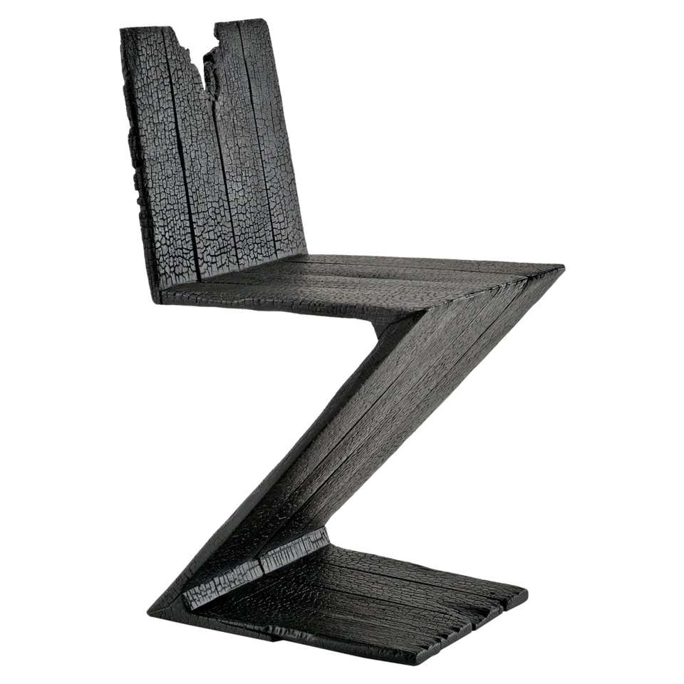 Different Types Of Zig Zags Patterns Zig Zag Chair In Black