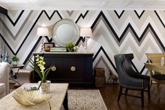 Different Types Of Zig Zags Patterns Zig Zag Wallpaper Wallcovering