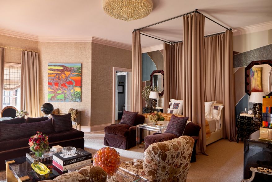 Transitional Master Suite Ideas From Kips Bay Dallas Showhouse Featuring Interior Designs by Kirsten Kelli D'KOR HOME Interiors | Best Interior Designers Dallas TX Transitional Design