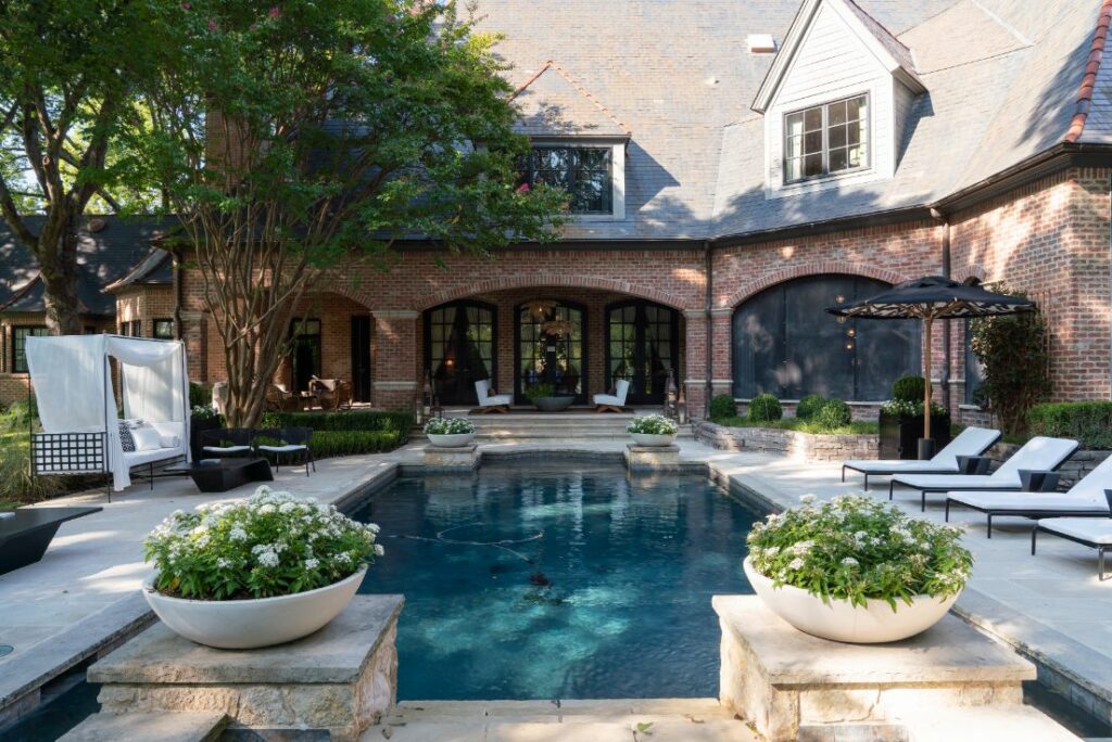 Luxury Pool & Backyard Ideas from Kips Bay Showhouse Dallas by Melissa Gerstle D'KOR HOME Interiors | Best Interior Designers Dallas TX Veranda Ideas