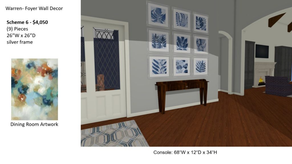 Blue White Wall Art, Gallery Wall, Foyer Ideas, Foyer Lighting, Foyer Table, Foyer Definition, Dkor Home, Dee Frazier Interiors, Dallas Designers, Interior Decorators Dallas Tx