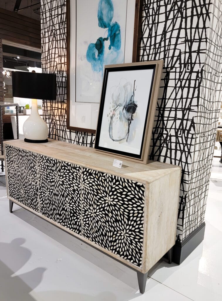 Black & White Interiors Trends With Amazing Art Deco Silhouettes & Patterned Bone Inlay Focal Furniture D'KOR HOME Interiors | Best Interior Designers Dallas TX Home Design Trends home design trends 2020